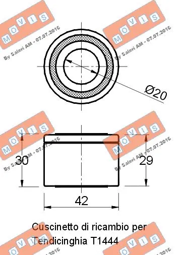 Deflection/Guide Pulley, V-ribbed belt