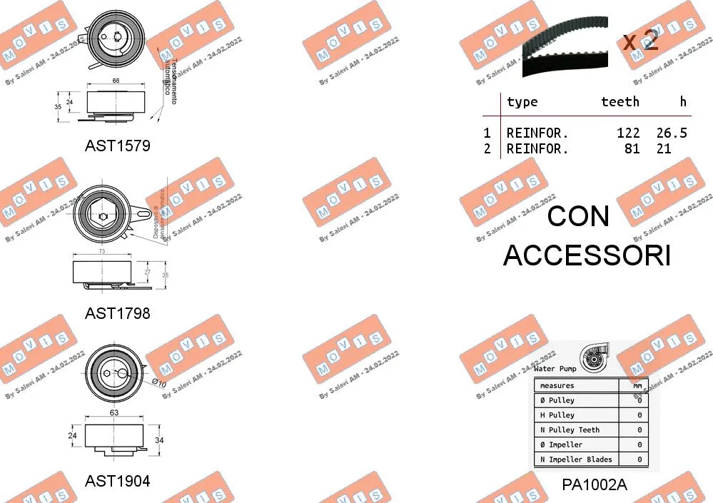 Water Pump & Timing Belt Kit