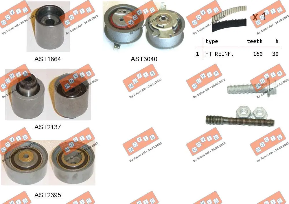 Timing Belt Kit (ASTK1096)