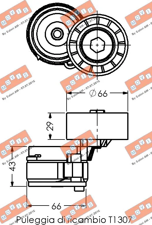 Belt Tensioner, V-ribbed belt