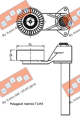 Belt Tensioner, V-ribbed belt