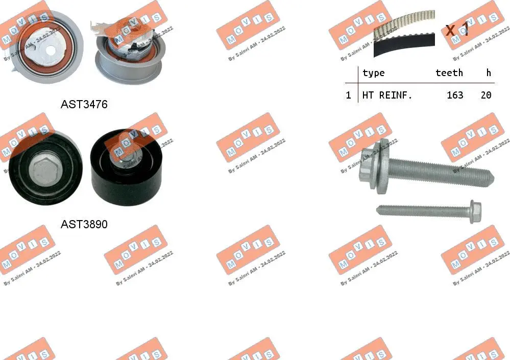 Timing Belt Kit (ASTK1285)