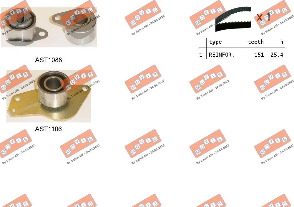 Timing Belt Kit (ASTK0824)