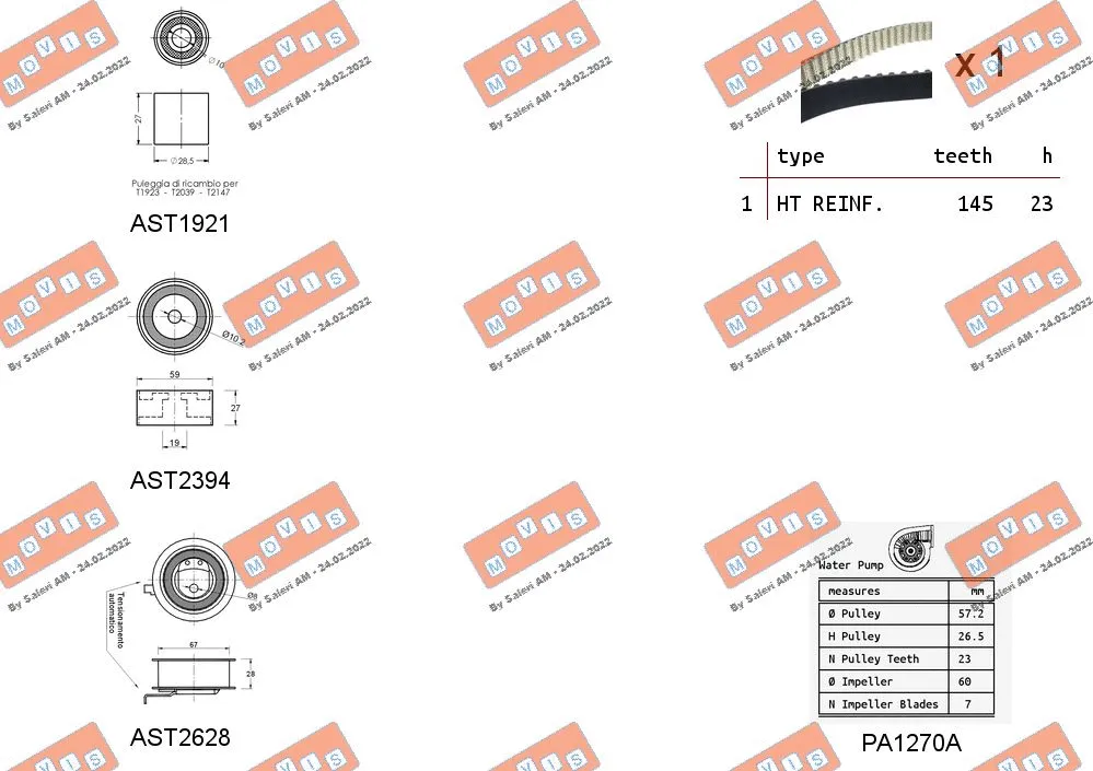 Water Pump & Timing Belt Kit