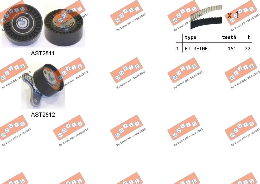 Timing Belt Kit (ASTK1128)