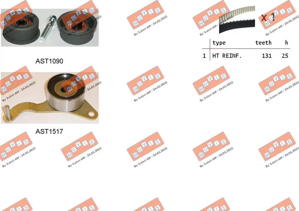 Timing Belt Kit (ASTK0845)