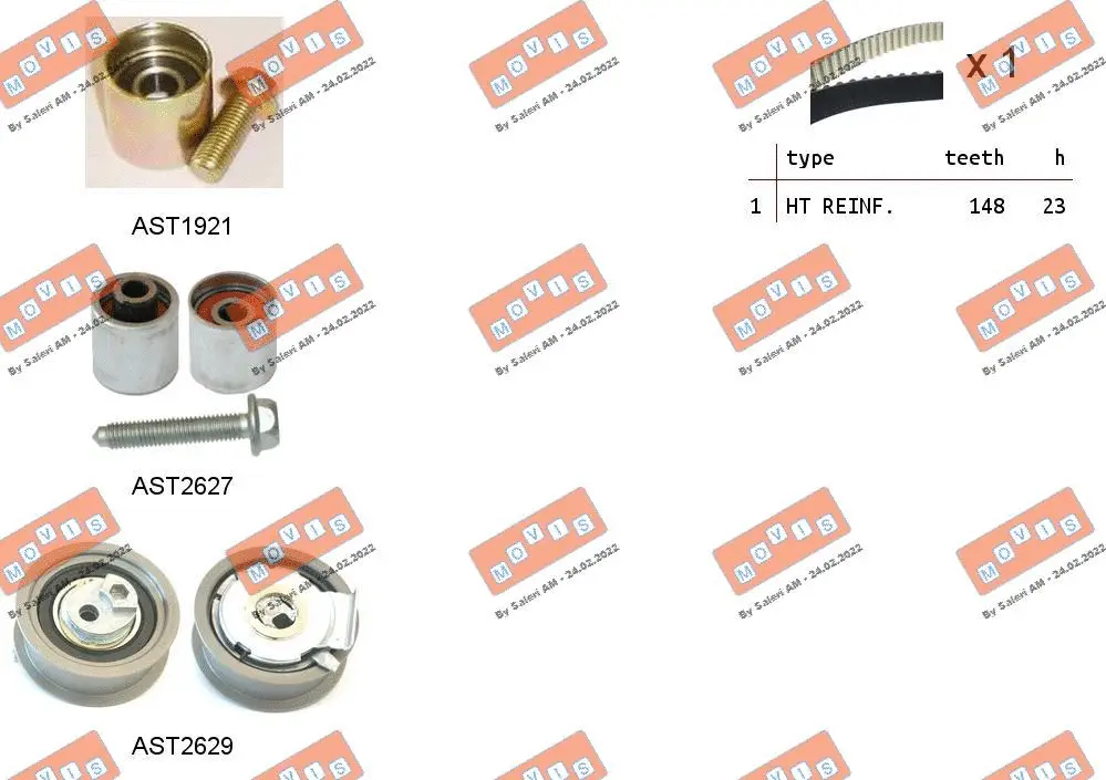 Timing Belt Kit (ASTK1109)