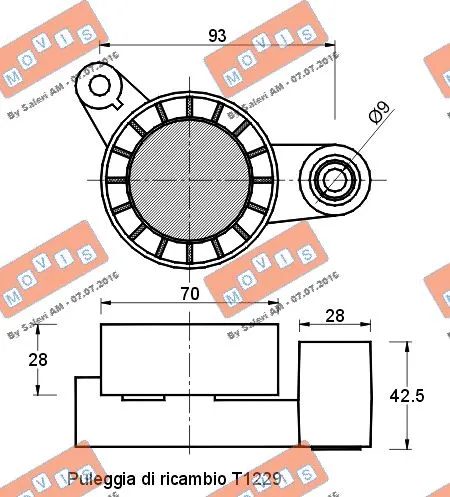 Belt Tensioner, V-ribbed belt