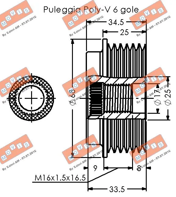 Alternator Freewheel Clutch