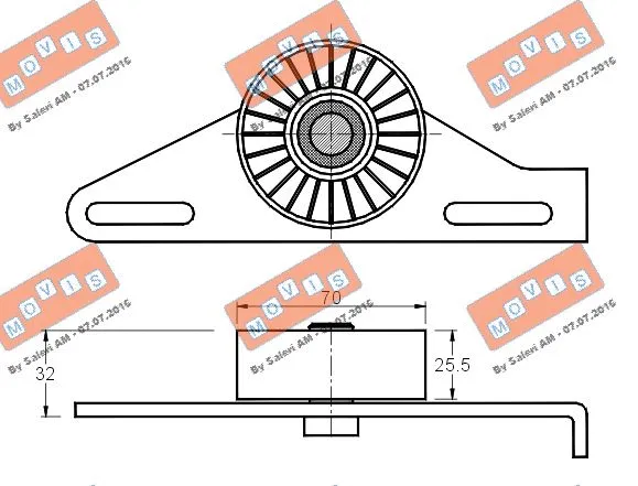 Belt Tensioner, V-ribbed belt