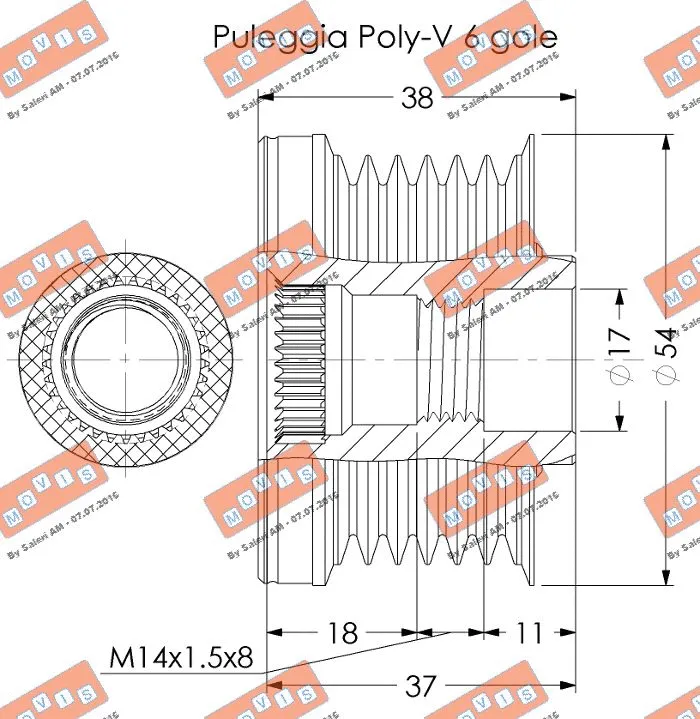 Alternator Freewheel Clutch