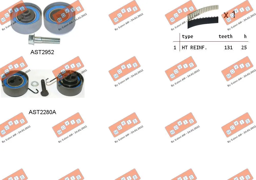 Timing Belt Kit (ASTK0868A)