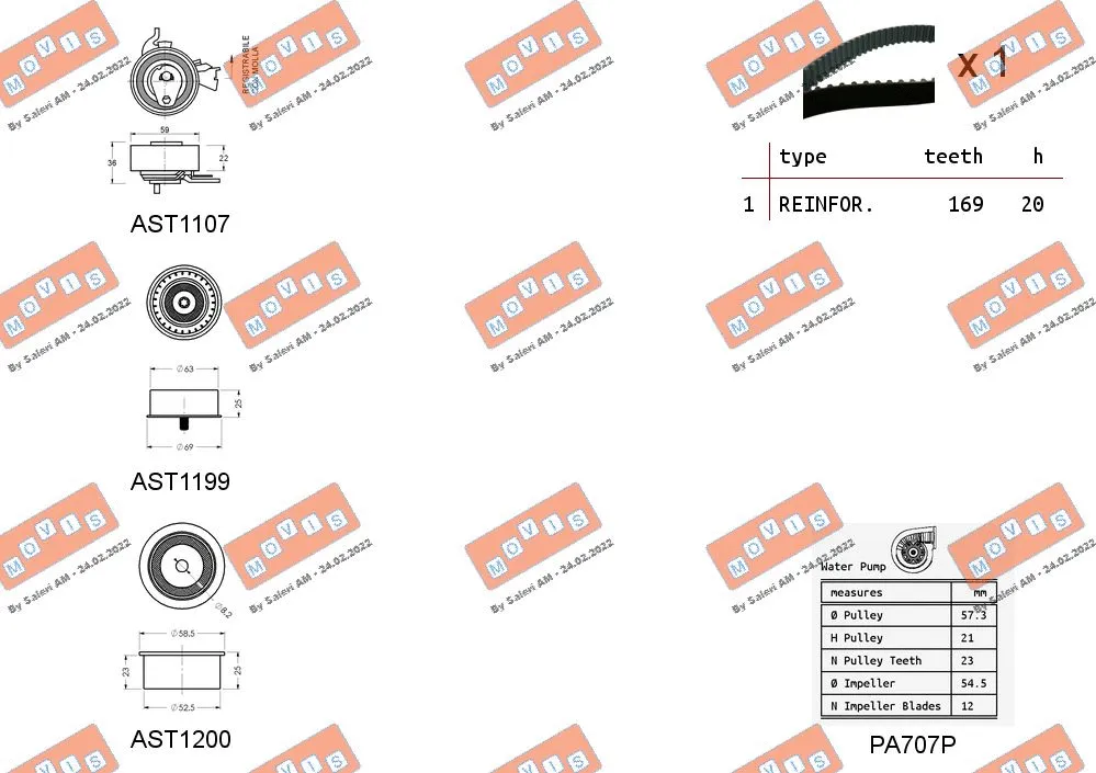Water Pump & Timing Belt Kit
