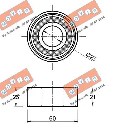 Deflection/Guide Pulley, timing belt