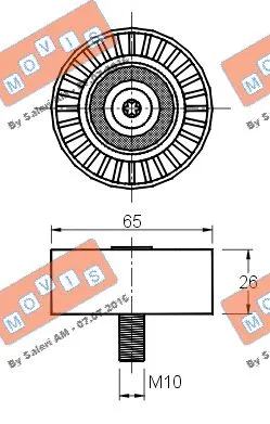 Deflection/Guide Pulley, timing belt