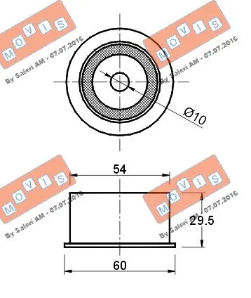 Deflection/Guide Pulley, timing belt