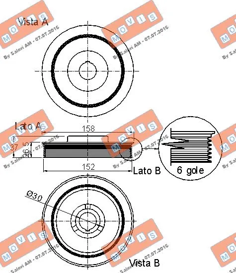 Belt Pulley, crankshaft