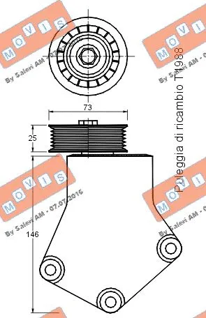 Belt Tensioner, V-ribbed belt