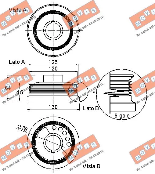Belt Pulley, crankshaft