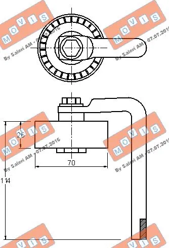 Belt Tensioner, V-ribbed belt