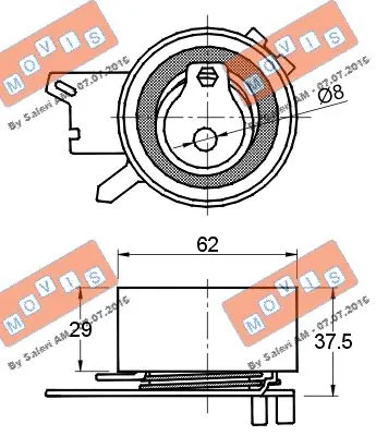 Tensioner Pulley, timing belt