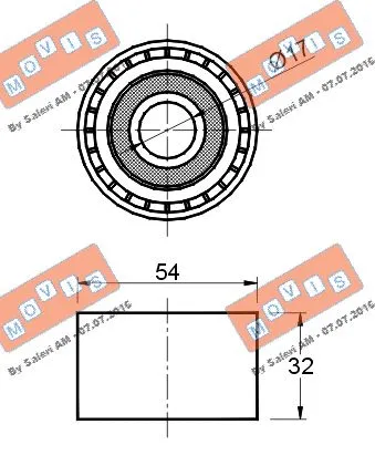 Deflection/Guide Pulley, timing belt