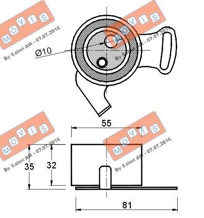 Tensioner Pulley, timing belt