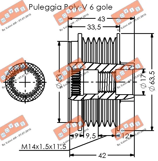 Alternator Freewheel Clutch