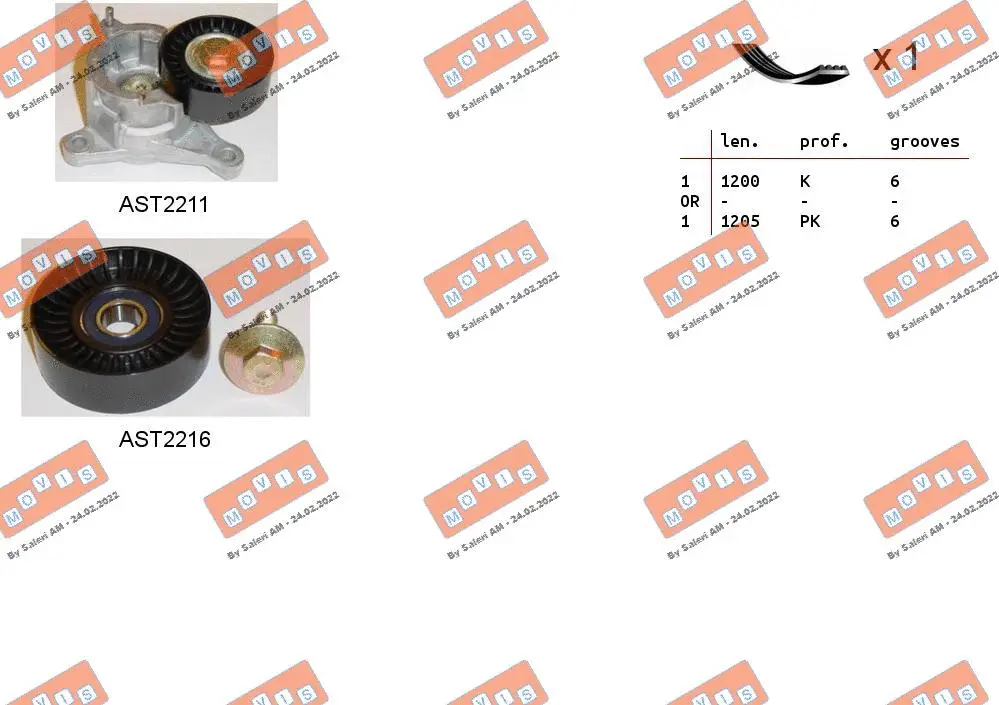 V-Ribbed Belt Set (ASTA0056)