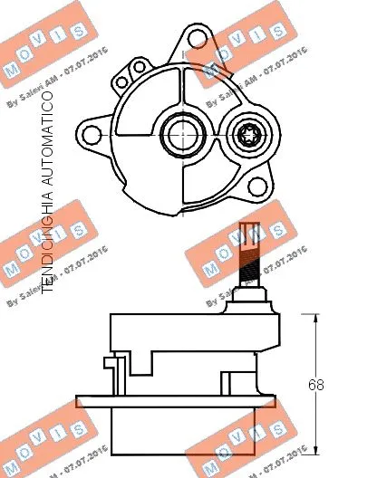 Belt Tensioner, V-ribbed belt