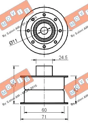 Deflection/Guide Pulley, timing belt