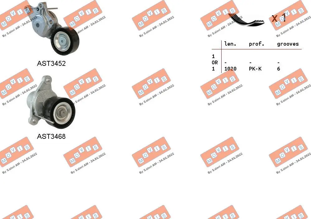 V-Ribbed Belt Set (ASTA0135)