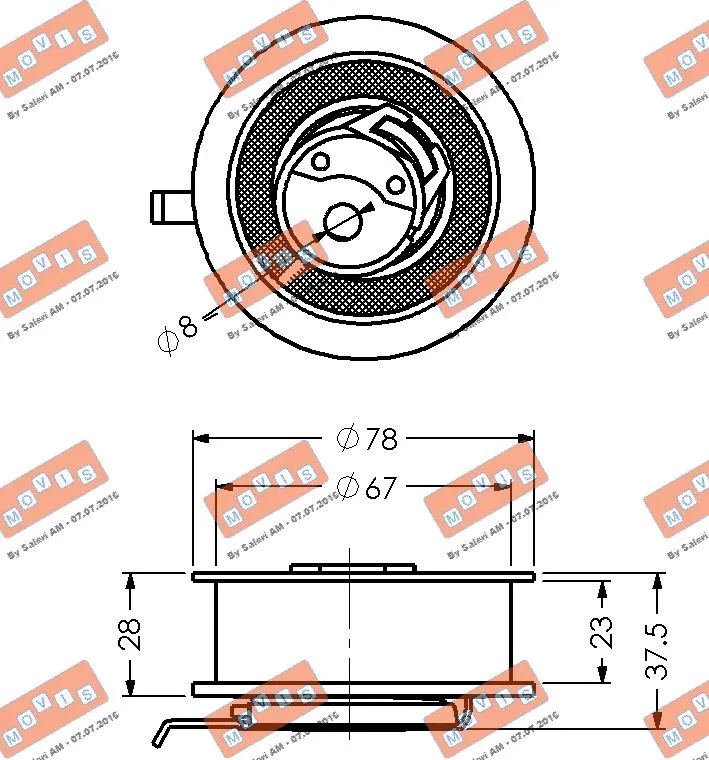 Tensioner Pulley, timing belt