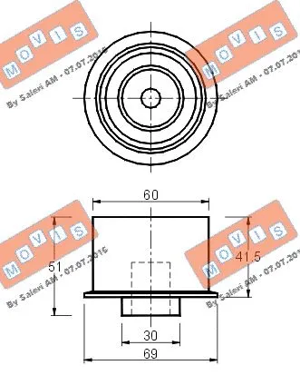 Deflection/Guide Pulley, timing belt