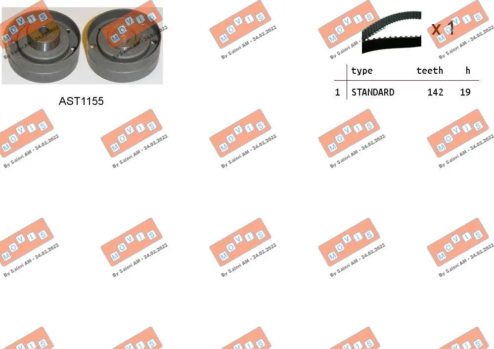Timing Belt Kit (ASTK0997)