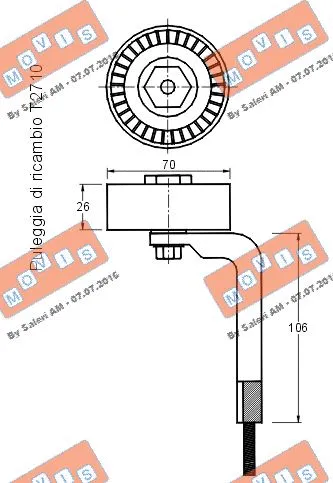Belt Tensioner, V-ribbed belt