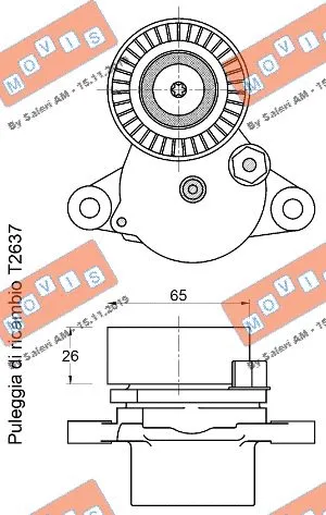 Belt Tensioner, V-ribbed belt