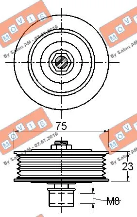 Belt Tensioner, V-ribbed belt
