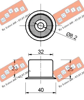 Deflection/Guide Pulley, timing belt