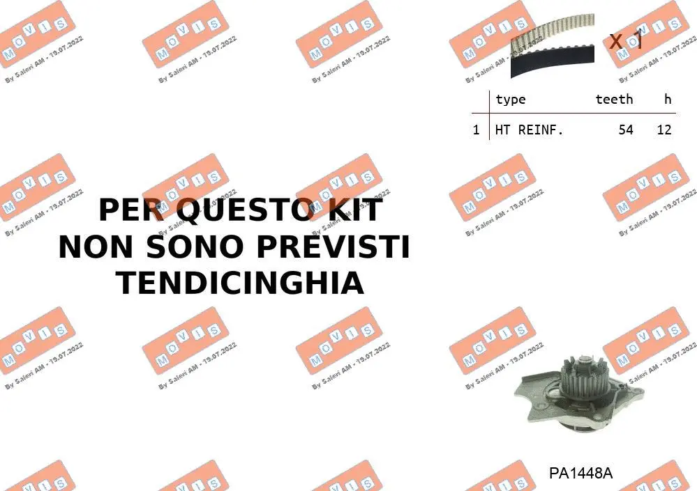 Water Pump & Timing Belt Kit (ASTK0B05PA)