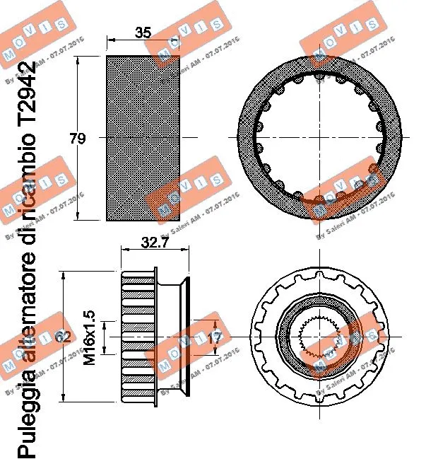 Alternator Freewheel Clutch