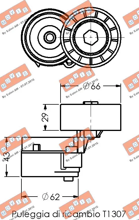 Belt Tensioner, V-ribbed belt
