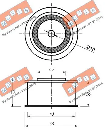 Deflection/Guide Pulley, timing belt