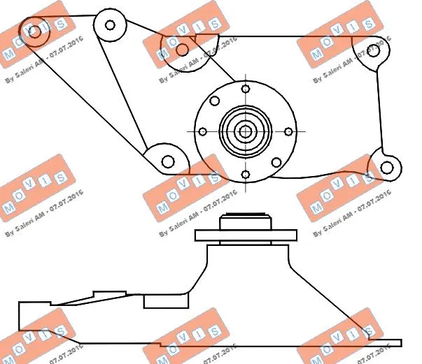 Belt Tensioner, V-ribbed belt