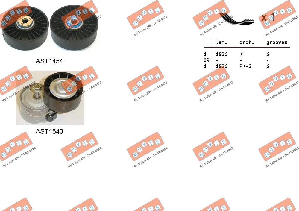 V-Ribbed Belt Set (ASTA0101)