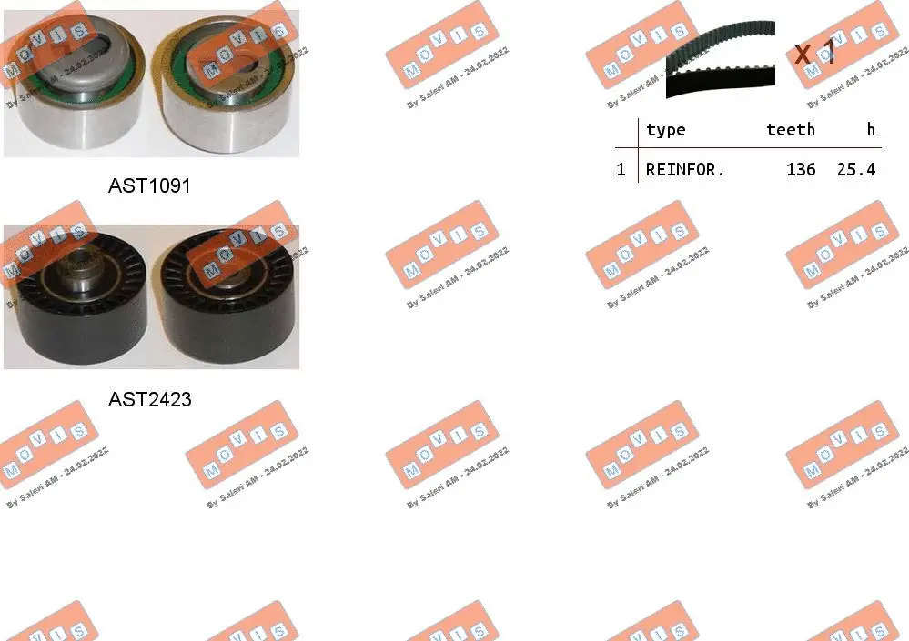 Timing Belt Kit (ASTK0934)