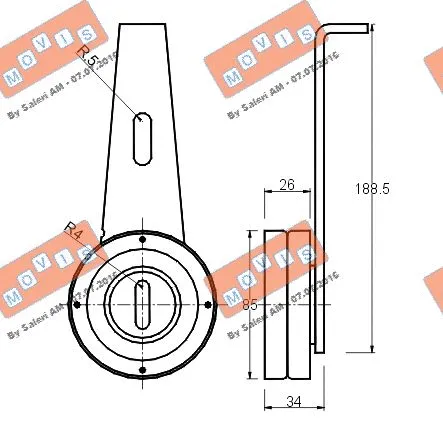 Belt Tensioner, V-ribbed belt