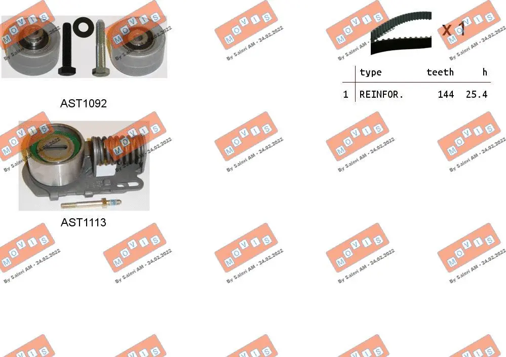 Timing Belt Kit (ASTK1037)