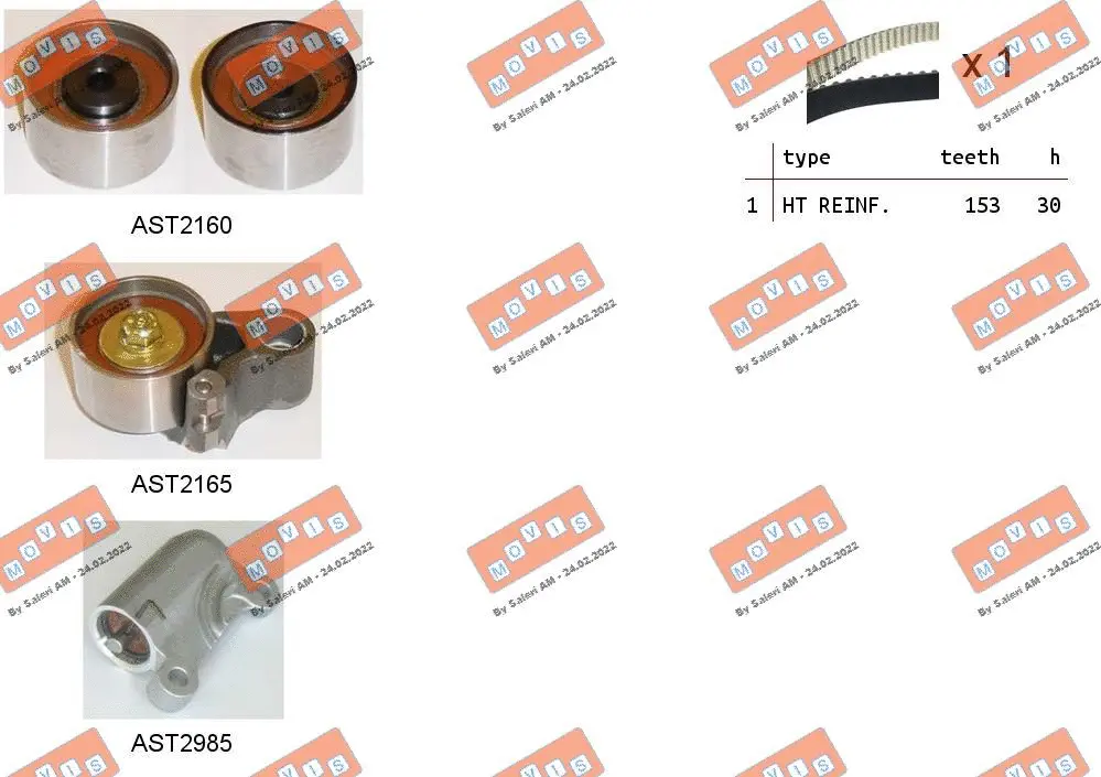 Timing Belt Kit (ASTK1081C)