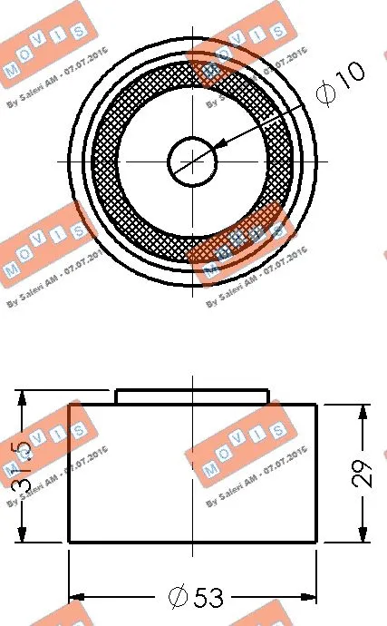 Deflection/Guide Pulley, timing belt